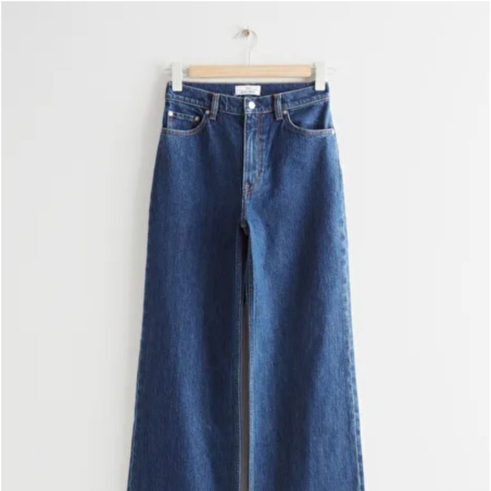 & Other Stories - Wide Cut Jeans - Deep Blue, 27/32, NWT
